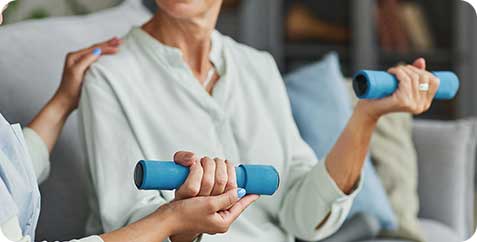 Physiotherapy session